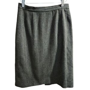 SALVATORE FERRAGAMO Wool Skirt Made in Italy Size 44 US Size 8 Brown